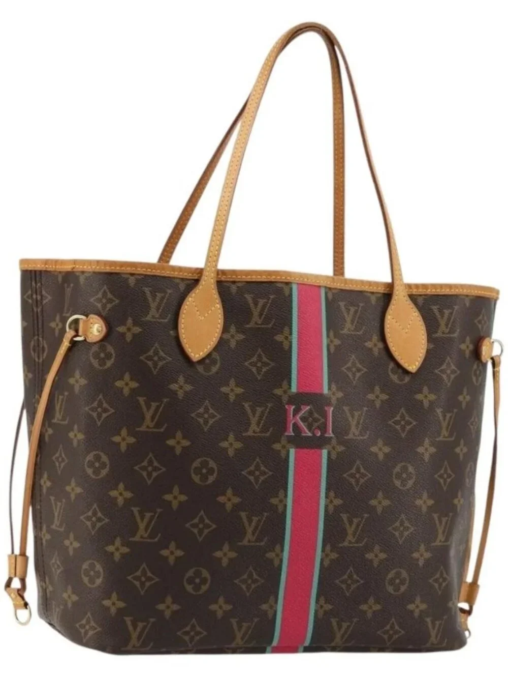 LOUIS VUITTON Monogram My LV Heritage Neverfull MM Tote Bag M40156 Auth 165269